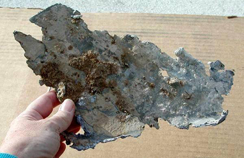Corroded Aluminum trailer Floor