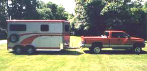 Custom paint color on this EquiSpirit Trailer