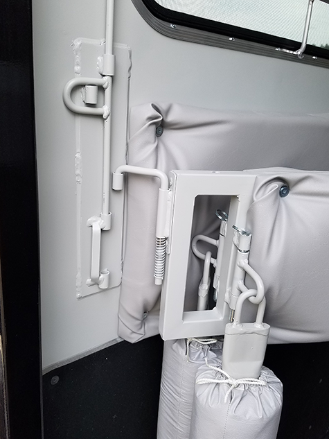 Optional adjustable butt bar/chest bar brackets