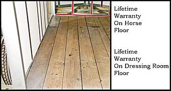 Lifetime waranty on floors