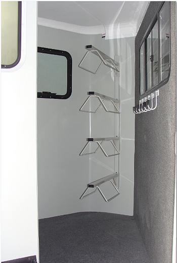2 Horse Bumper Pull Tack Area