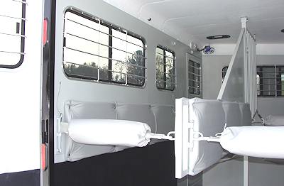 2 Horse Bumper Pull Stall Area with Butt Bars