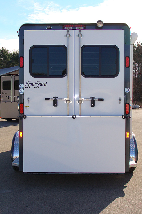Two Horse Trailer - Full rear doors with Ramp Closed