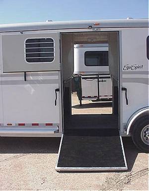 EquiSpirit's four horse trailer - ramp view